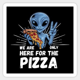 Peace, Love, and Pizza from Outer Space Sticker